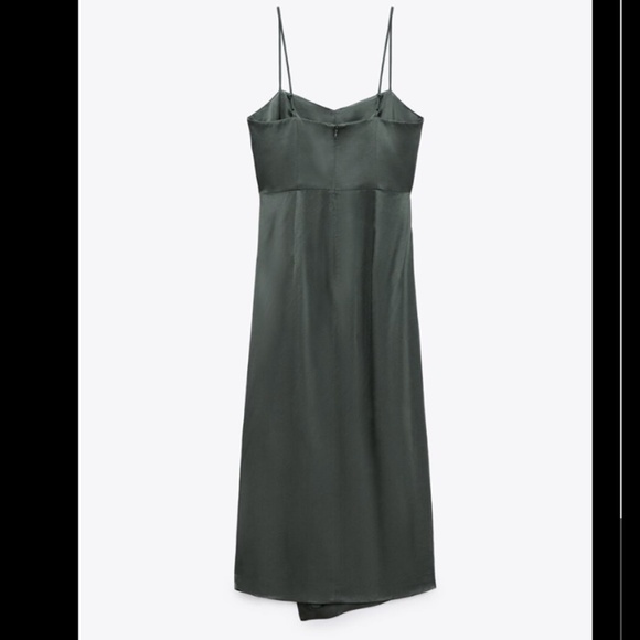 💚 SLIT SATIN EFFECT DRESS - Picture 7 of 7